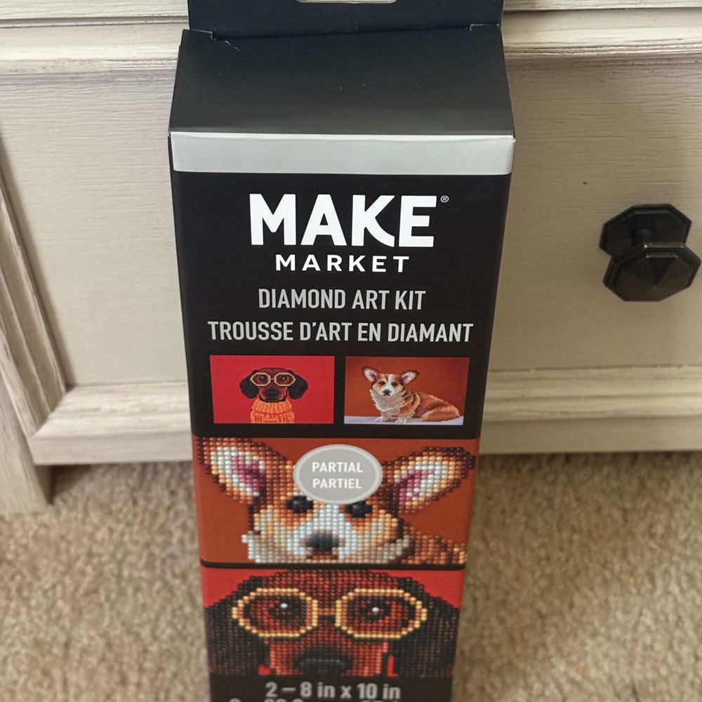 Makers Market Diamond Art Kit - Corgi Design